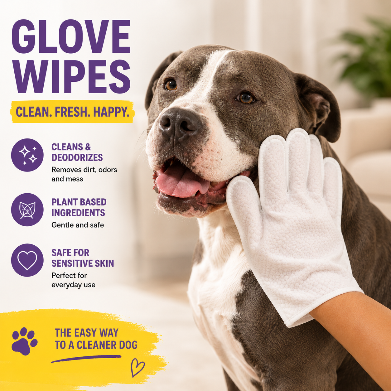Pet Grooming Wipes For Cats & Dogs