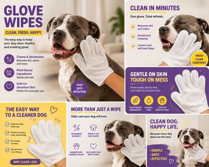 Pet Grooming Wipes For Cats & Dogs