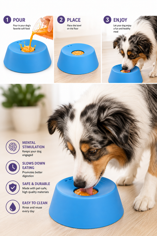 Calming Lick Bowl For Dogs & Cats